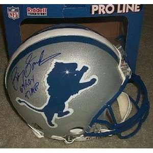   Helmet   Authentic with Lions Logo with 89 ROY & 97 MVP Inscription