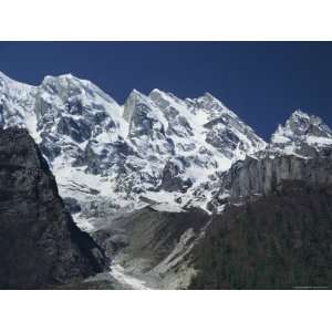 Mountains Above the Bhagirathi Valley in the Himalayas, Uttar Pradesh 