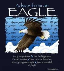 Advice from an Eagle Nature Sweatshirt XLarge Navy NWT  