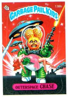 Garbage Pail Kids SERIES 4 OUTERSPACE CHASE 138B WOODY  