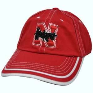 NCAA Nebraska Cornhuskers Huskers Garment Wash Big Red White Stitches 