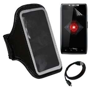  Skque Grey Sport Armband with CLear Crystal Screen Protector + Sync 