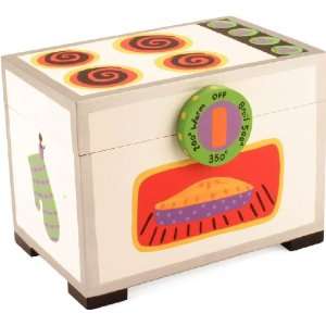  Childrens Wood Adorably Designed Oven Recipe Box Kitchen 