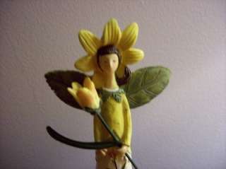 Garden Statue Girl with Flower Tulip  