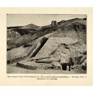   KV18 Valley Kings Egypt Thebes Excavation   Original Halftone Print