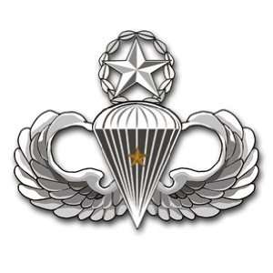   US Army Master 1 Combat Jump Wings Decal Sticker 5.5 