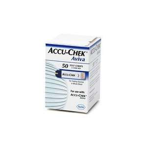  ACCU CHEK Aviva Test Strips, 50 Count Box Health 