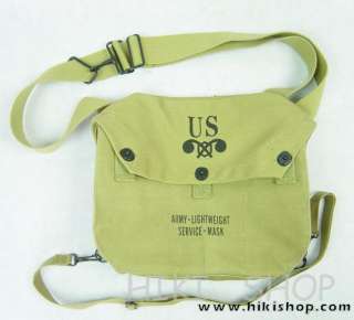 WWII US Army Lightweight Gas Mask Bag  