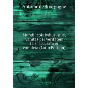   falsi accusata & conuicta (Latin Edition) Antoine de Bourgogne Books