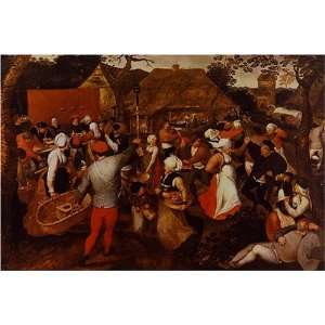  Village Holiday by Pieter Brueghel, 17 x 20 Fine Art 