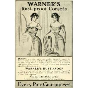  1905 Ad Warners Rust Proof Womens Corsets Ladies 