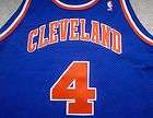 AUTHENTIC RON HARPER CLEVELAND CAVALIERS SAND KNIT JERSEY 46 SEWN VTG