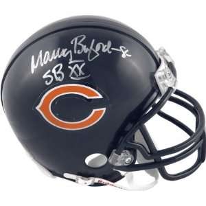  Maury Buford Chicago Bears Autographed Mini Helmet with SB 