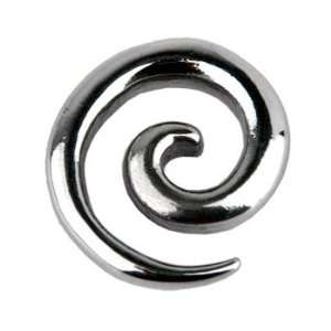  2 Gauge Surgical Steel Curved Spiral Taper Jewelry