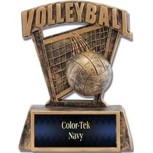  Prosport 6 Custom Volleyball Resin Trophies NAVY COLOR TEK 