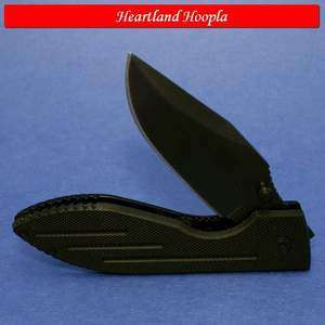 Ka Bar Warthog II Linerlock Knife   Black G10 Handles  