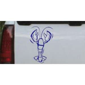  6in X 9.0in Blue    Lobster Animals Car Window Wall Laptop 