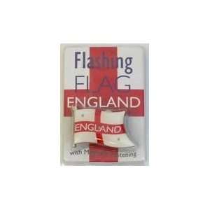  Pams England Flashing Flag Badge with Magnetic Fastening 