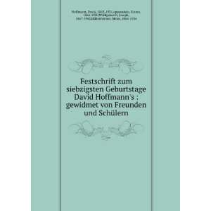   , Joseph, 1867 1942,Hildesheimer, Meier, 1864 1934 Hoffmann Books
