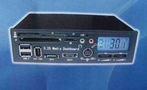 25 PC Media Dashboard Front Panel LCD card reader er  
