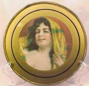 VICTORIAN LADY EXOTIC DARK HAIRED BEAUTY FLUE COVER Wow  