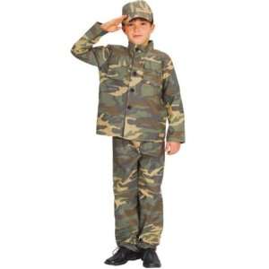    Army Action Man Childs Fancy Dress Costume   S 122cms Toys & Games