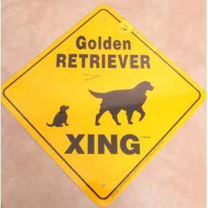 Golden Retriever Dog Xing Yard Sign 