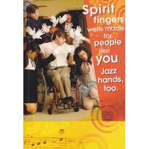  Greeting Card Graduation Glee Card with Sound Spirit Fingers 