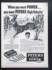 1956 PETERS .30 06 Springfield Rifle Cartridges magazine Ad Walter 