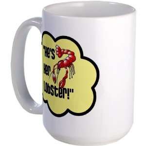 Hes her lobster Funny Large Mug by   Kitchen 