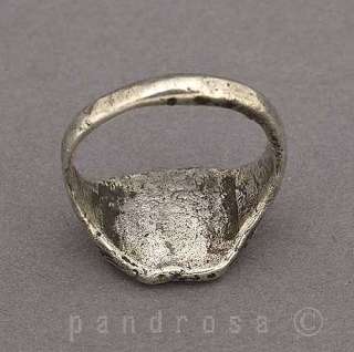 Antique silver ring Islam calligraphy Seljuq period, Middle East 