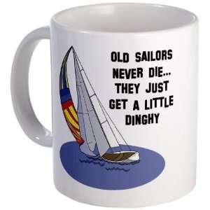  Old Sailors Never Die Funny Mug by  Kitchen 