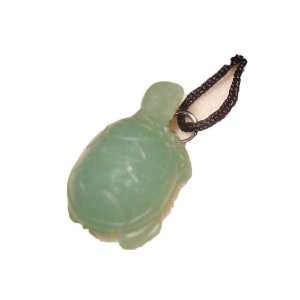 Natural Healing Crystal Jade Gemstone Turtle Pendant String Necklace
