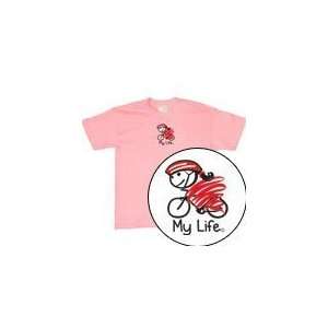 My Life   Cyclist Girl Short Sleeve T Shirt Youth   Shirts