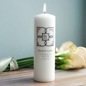  White Blended Family Unity Candle