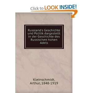   des Russischen hohen Adels Arthur, 1848 1919 Kleinschmidt Books