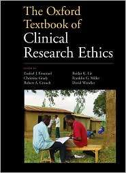 The Oxford Textbook of Clinical Research Ethics, (0195168658), Ezekiel 