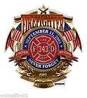 REFLECTIVE 2 FDNY 343 9 11 Firefighter Never Forget MALTESE decal 