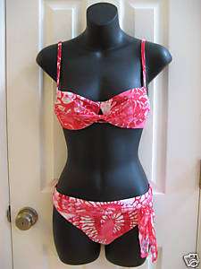 Victorias Secret butterfly mesh bikini swimsuit 34A M  