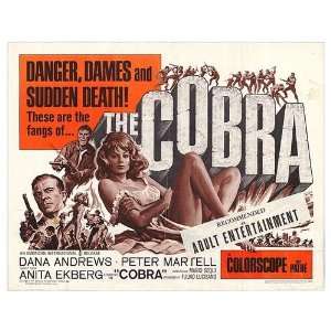  Cobra Original Movie Poster, 28 x 22 (1968)