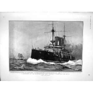  1902 BATTLE SHIP MONTAGU FUNERAL ZOLA RUE DE BRUXELLES 