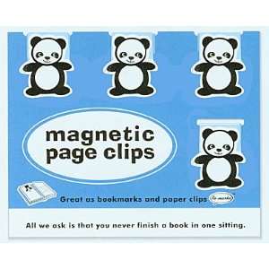  4 Panda Magnetic Page Clips