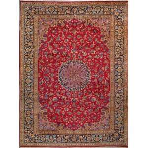  Handmade Esfahan Persian Rug 9 8 x 13 3 Authentic 
