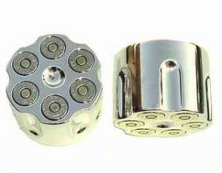 357 MAG AXLE NUT COVERS for ROADKING (NICKEL SHELLS)  