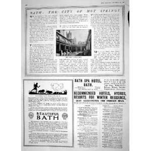    1914 GREAT ROMAN BATH HOT SPRINGS SPA HOTEL ADVERT