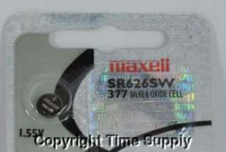 maxell 377 SR626SW SR626 V377 SR66 Watch Battery  