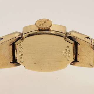 Ladies Authentic Manual Bulova Gold Filled Bangle Watch  