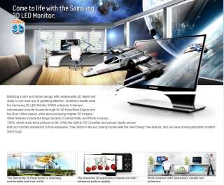 NEW SAMSUNG S23A950D 23 3D LED Monitor + 3D Glasses  