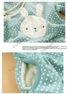 Women Warm Korea Fashion Super Cute Bunny Thick Cotton Winnie Hoodie 