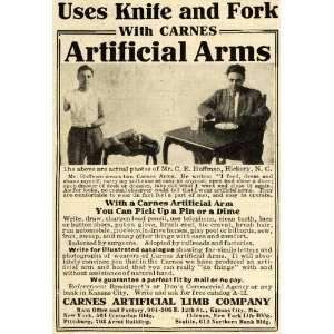  1914 Ad Carnes Artificial Limbs Prosthetic Arms Medical C 